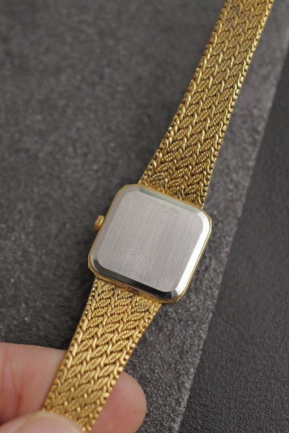 Longines "Square" Integrated Bracelet Circa. 1980s