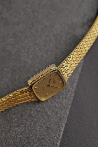 Longines "Square" Integrated Bracelet Circa. 1980s