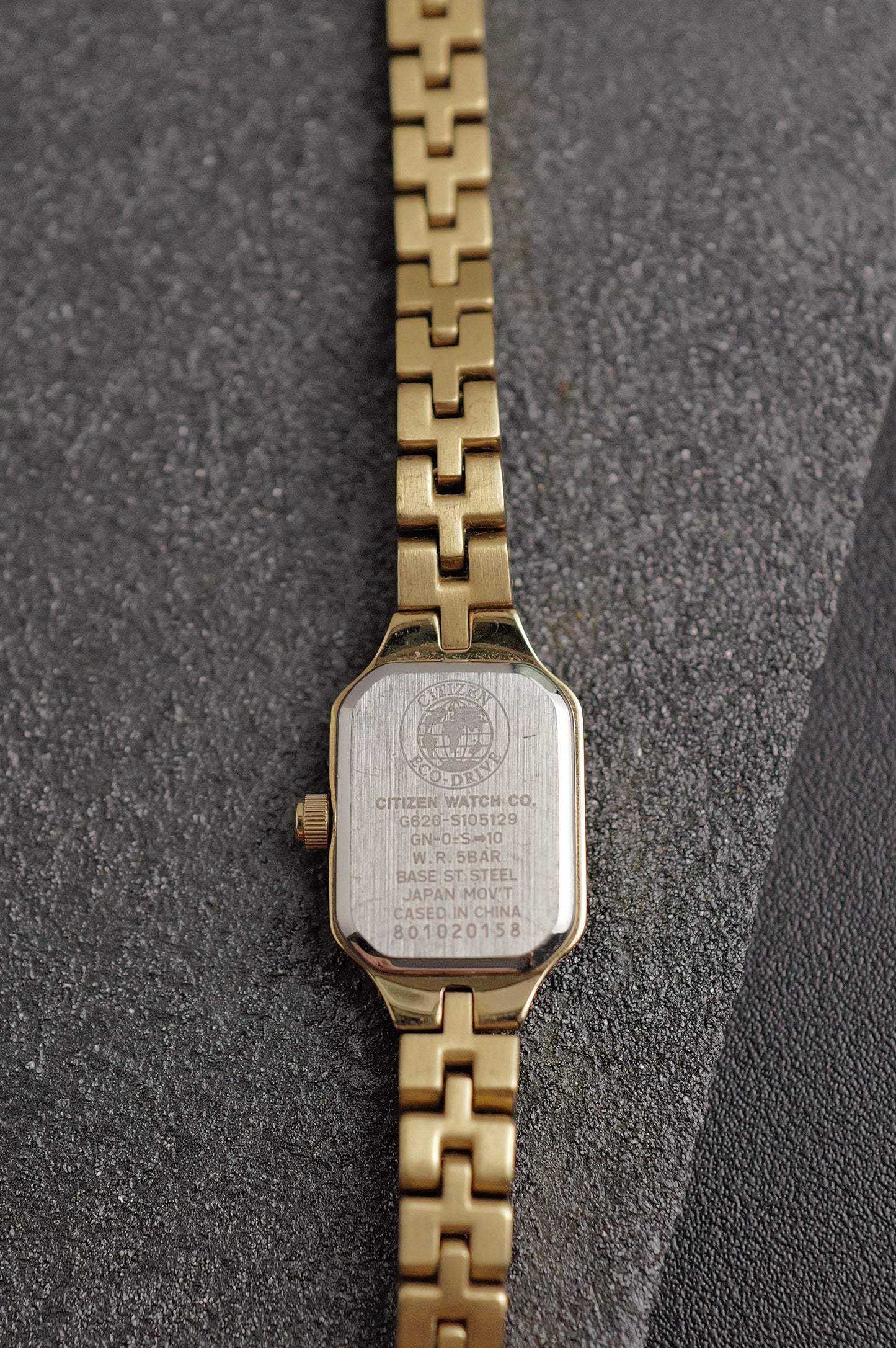 Citizen Mini-Tank Integrated Bracelet Circa. 1990s