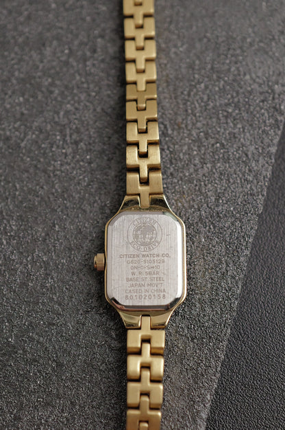 Citizen Mini-Tank Integrated Bracelet Circa. 1990s
