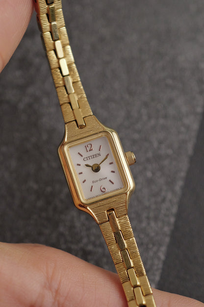 Citizen Mini-Tank Integrated Bracelet Circa. 1990s