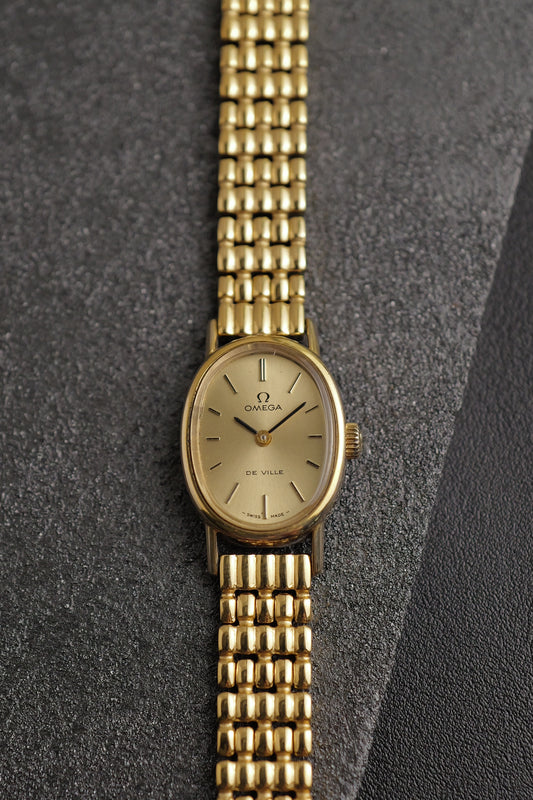 Ladies' Omega Mini Ellipse De-ville with custom bracelet ref 511.0553