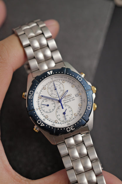 Seiko Sports Chronograph "Blue steel Circa. 2000