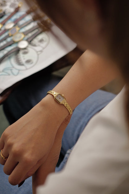 Citizen Mini-Tank Integrated Bracelet Circa. 1990s