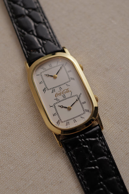 Seiko Coca-Cola Dual-Time  w/ original box Circa. 1990s