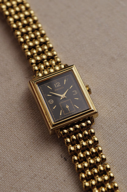 Seiko Art Deco Step Bezel on custom bracelet Circa.1995