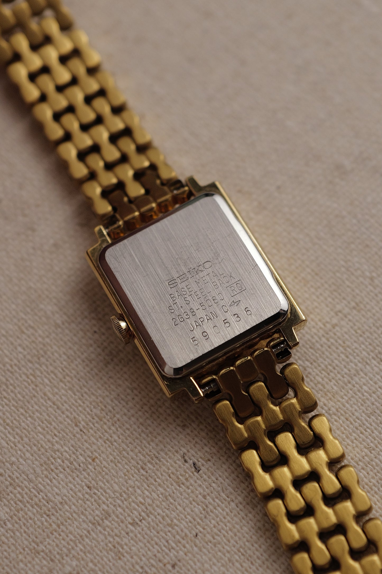 Seiko Art Deco Step Bezel on custom bracelet Circa.1995