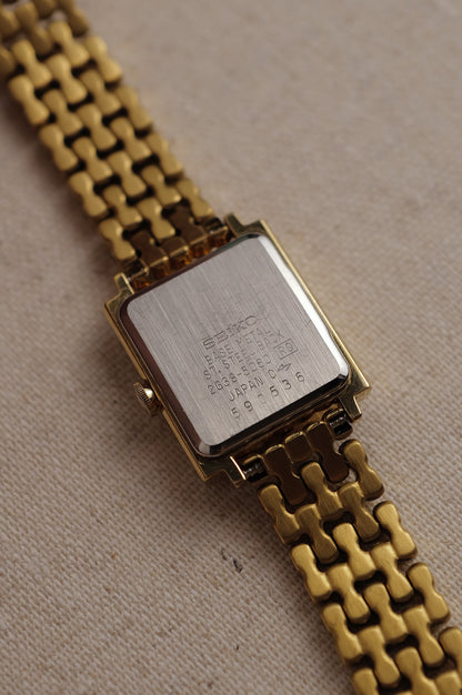 Seiko Art Deco Step Bezel on custom bracelet Circa.1995