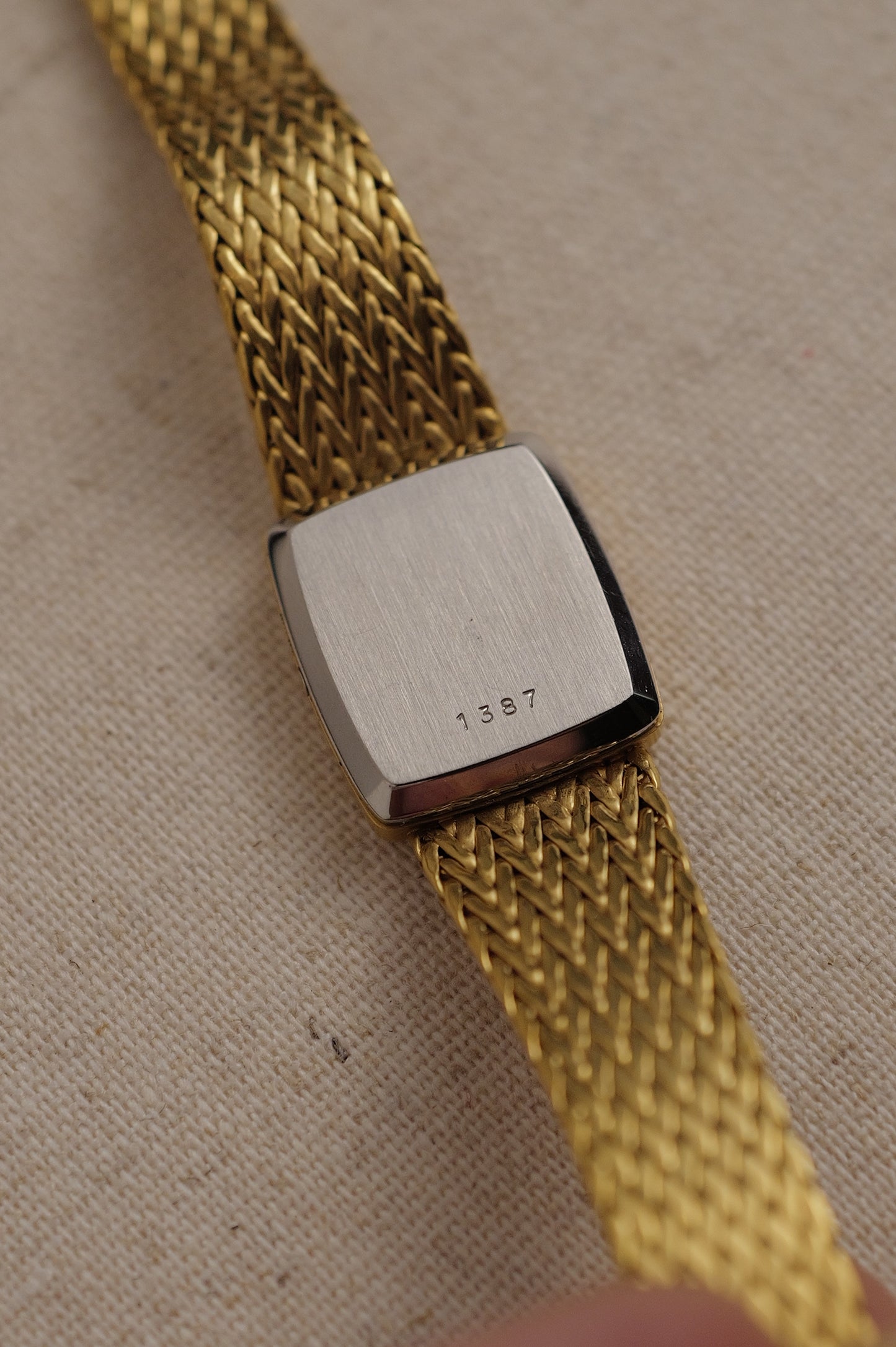 omega de-ville integratred bracelet circa. 1980s