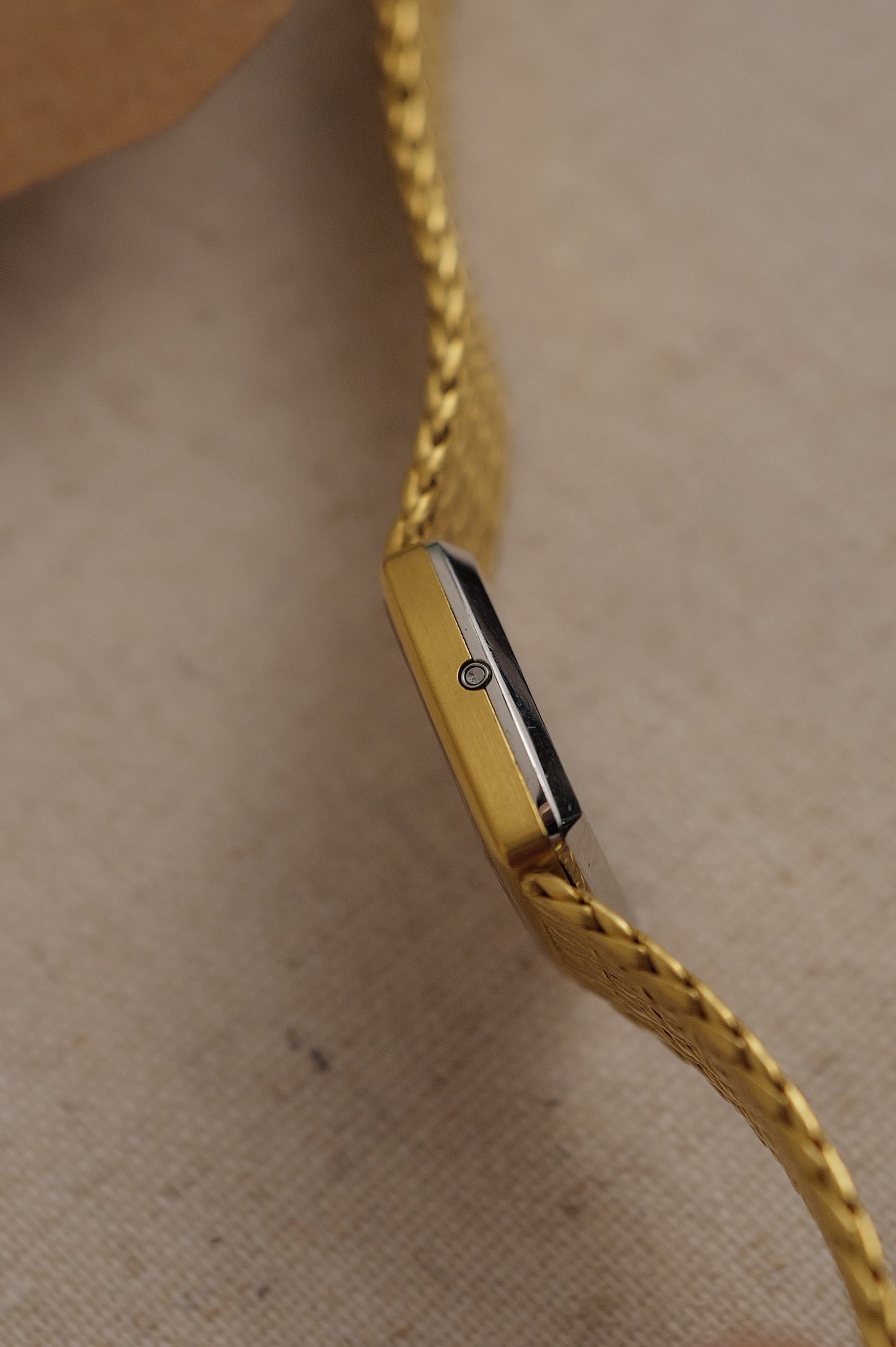 omega de-ville integratred bracelet circa. 1980s