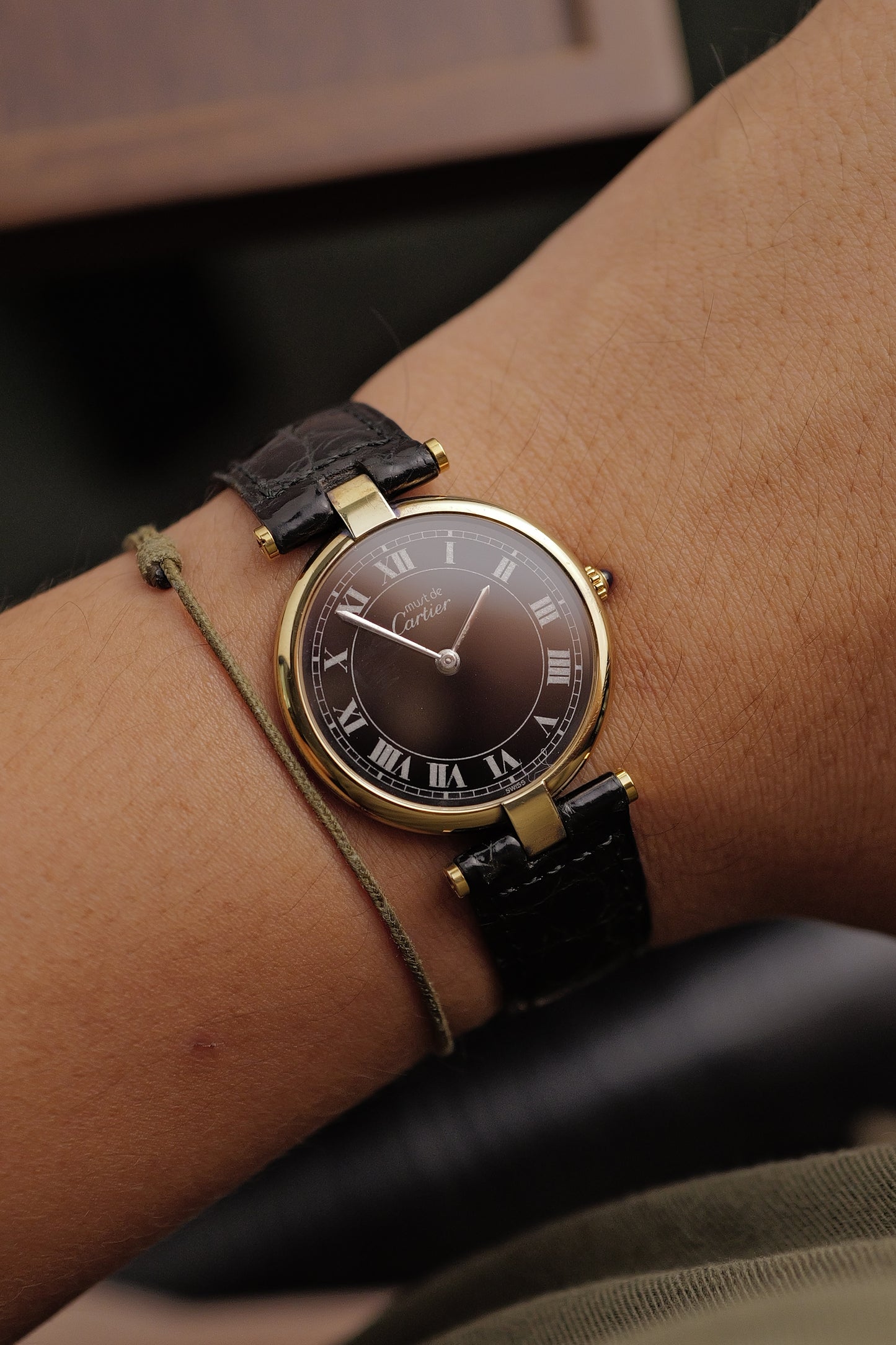 Cartier Vendome Size Lm Quartz Circa. 1980s w/ original box