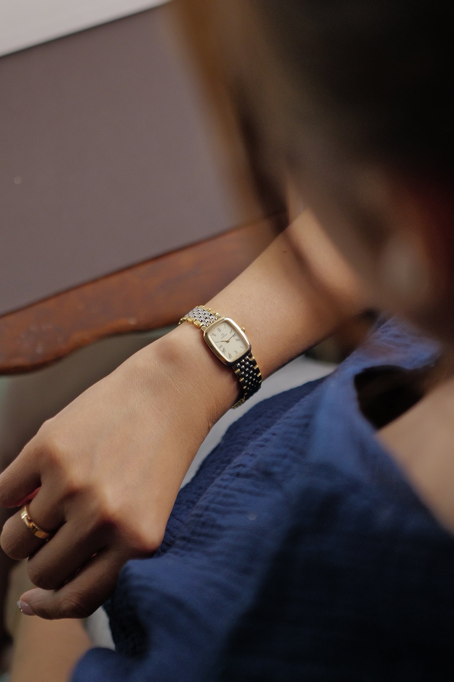 Omega De-ville "Classic Roman 2 tone" Circa. 1990s