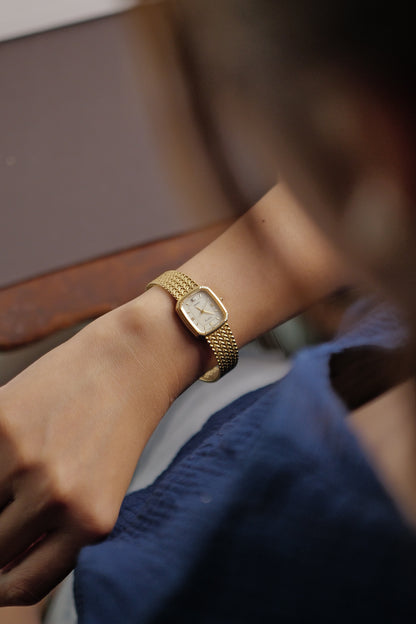 Seiko Exceline "roman sector" in gold Circa. 1991