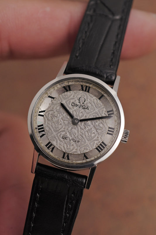 Omege De-ville "Floral" Circa. 1970s in steel