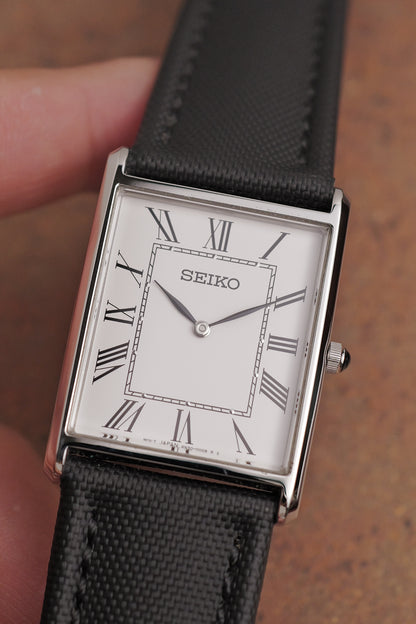 Classic Seiko Tank  Essential Collection edition in steel