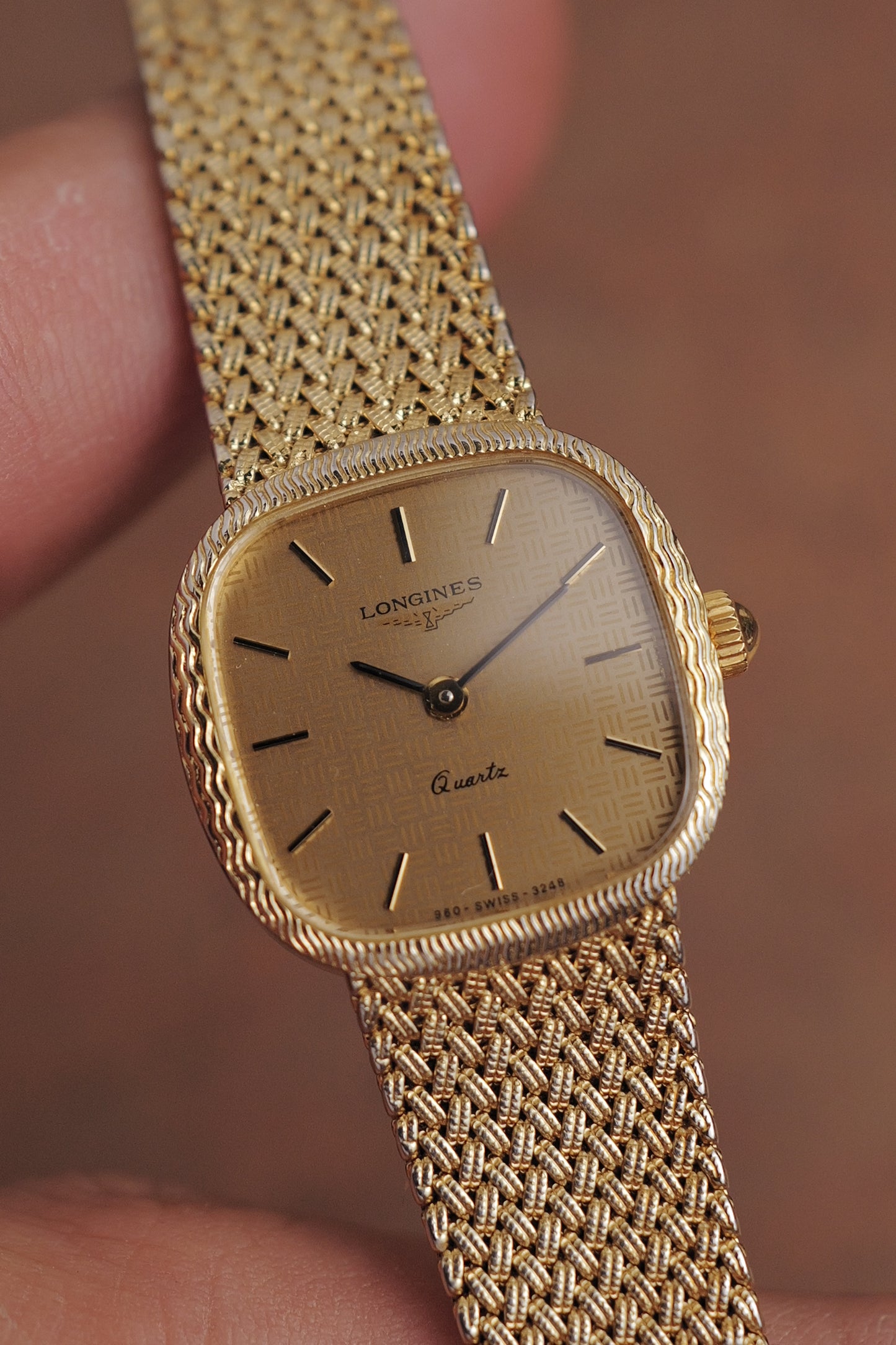 Longines integrated Bracelet Ladies Quartz with adjustable buckle