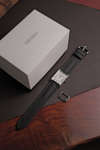 Classic Seiko Tank  Essential Collection edition in steel