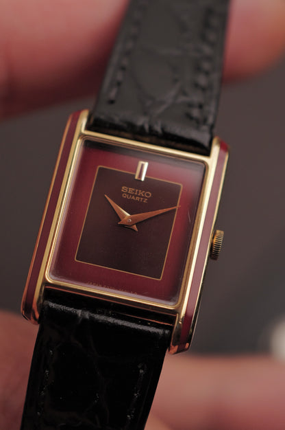 Seiko Tank Art-Deco Lacquer Circa. 1982