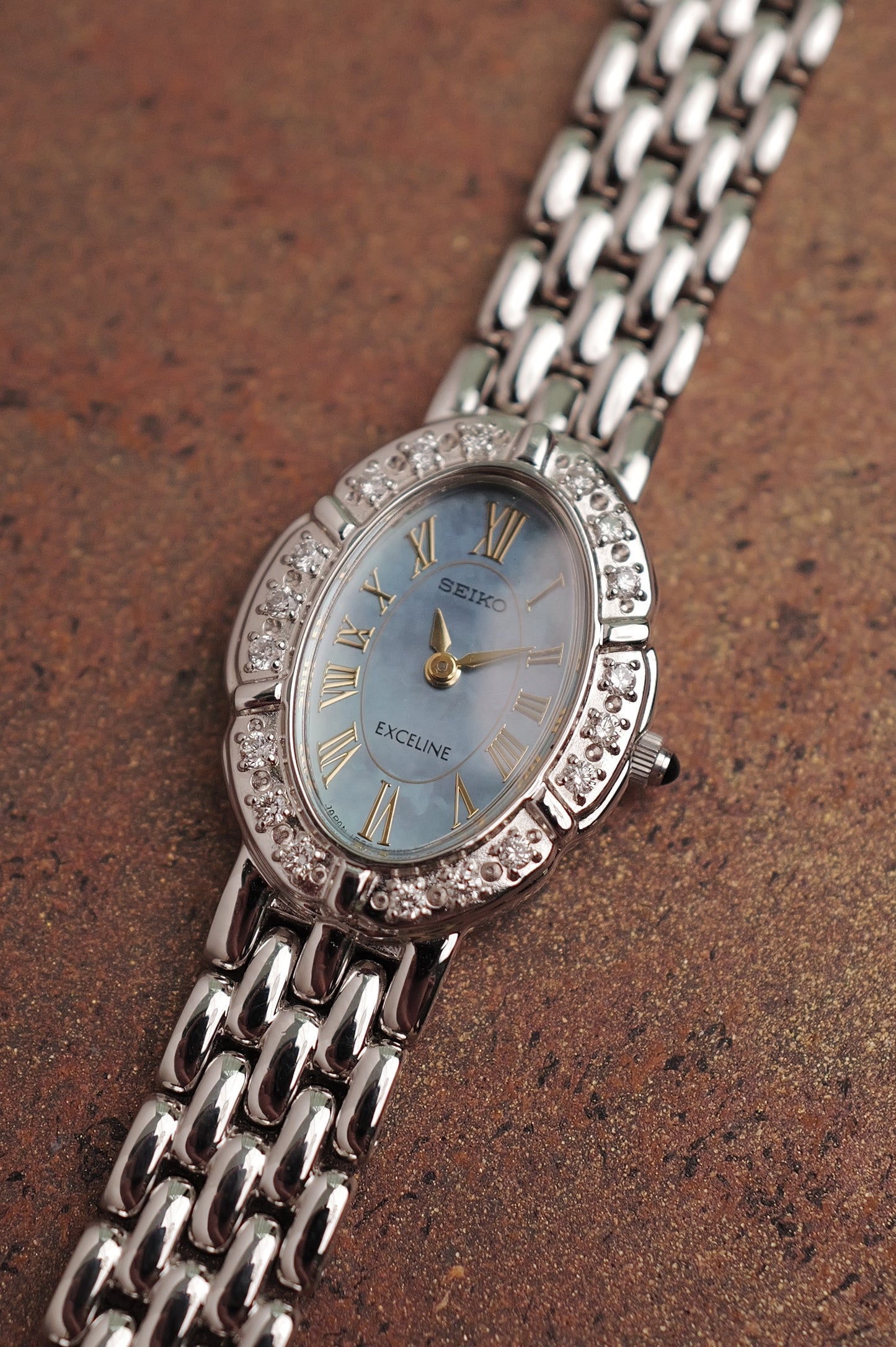 Seiko Exceline Diamond MOP Full Set. Circa. 1996