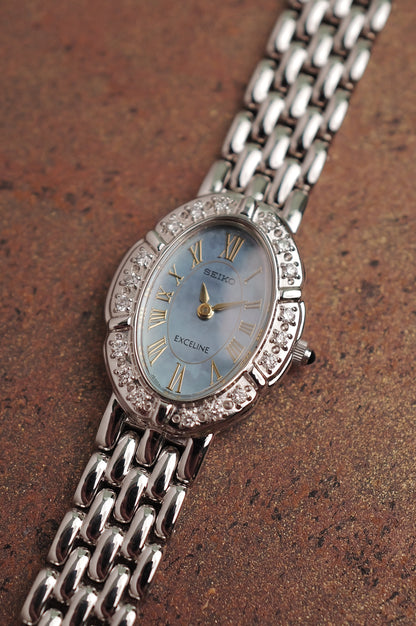 Seiko Exceline Diamond MOP Full Set. Circa. 1996