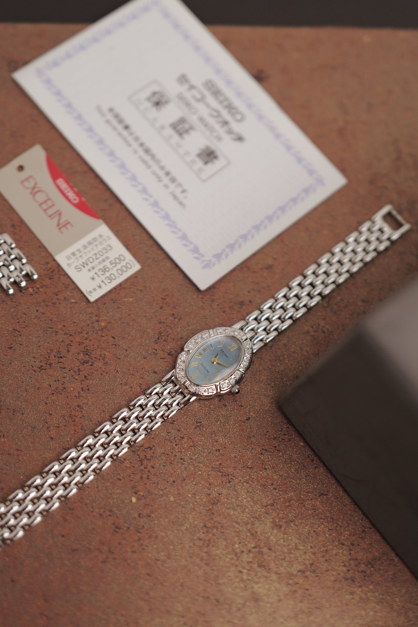 Seiko Exceline Diamond MOP Full Set. Circa. 1996