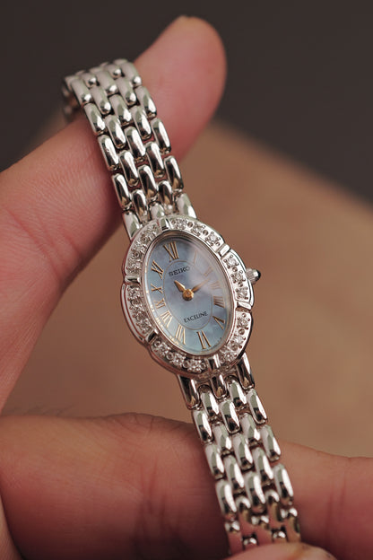 Seiko Exceline Diamond MOP Full Set. Circa. 1996