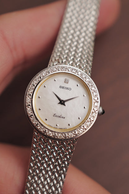 Seiko Exceline "MOP Diamonds" Circa. 1990