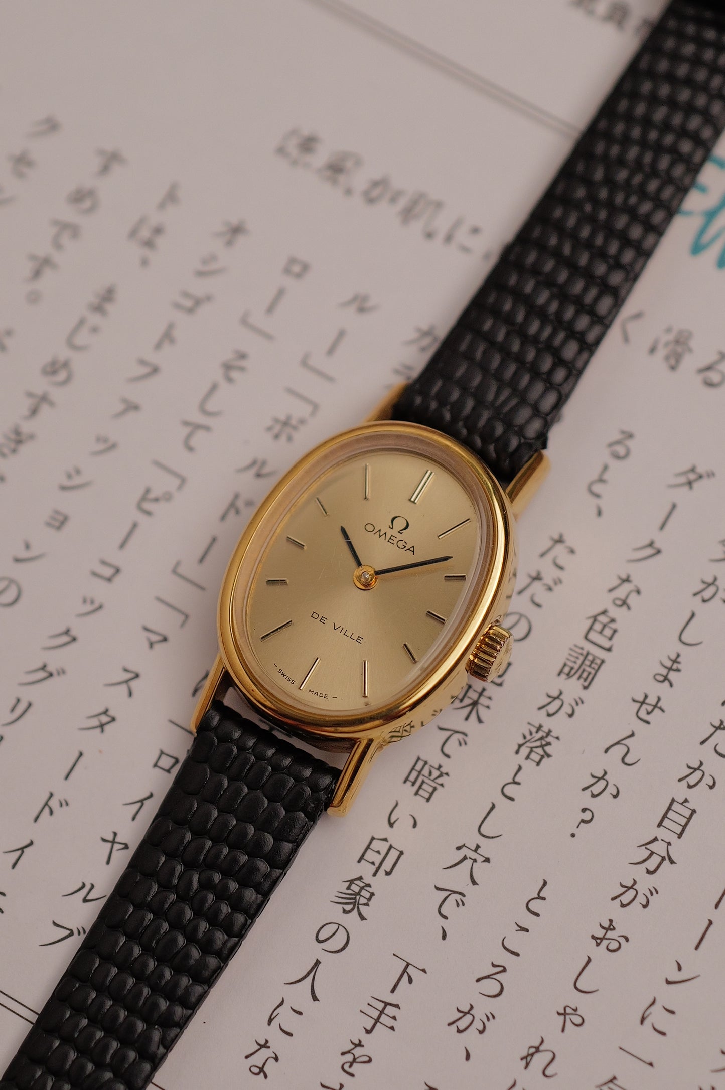 Ladies' Omega Mini Ellipse De-ville ref 511.0553 w/ original buckle