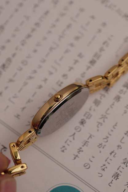 Seiko Baignorie Allongee in gold Circa. 1996