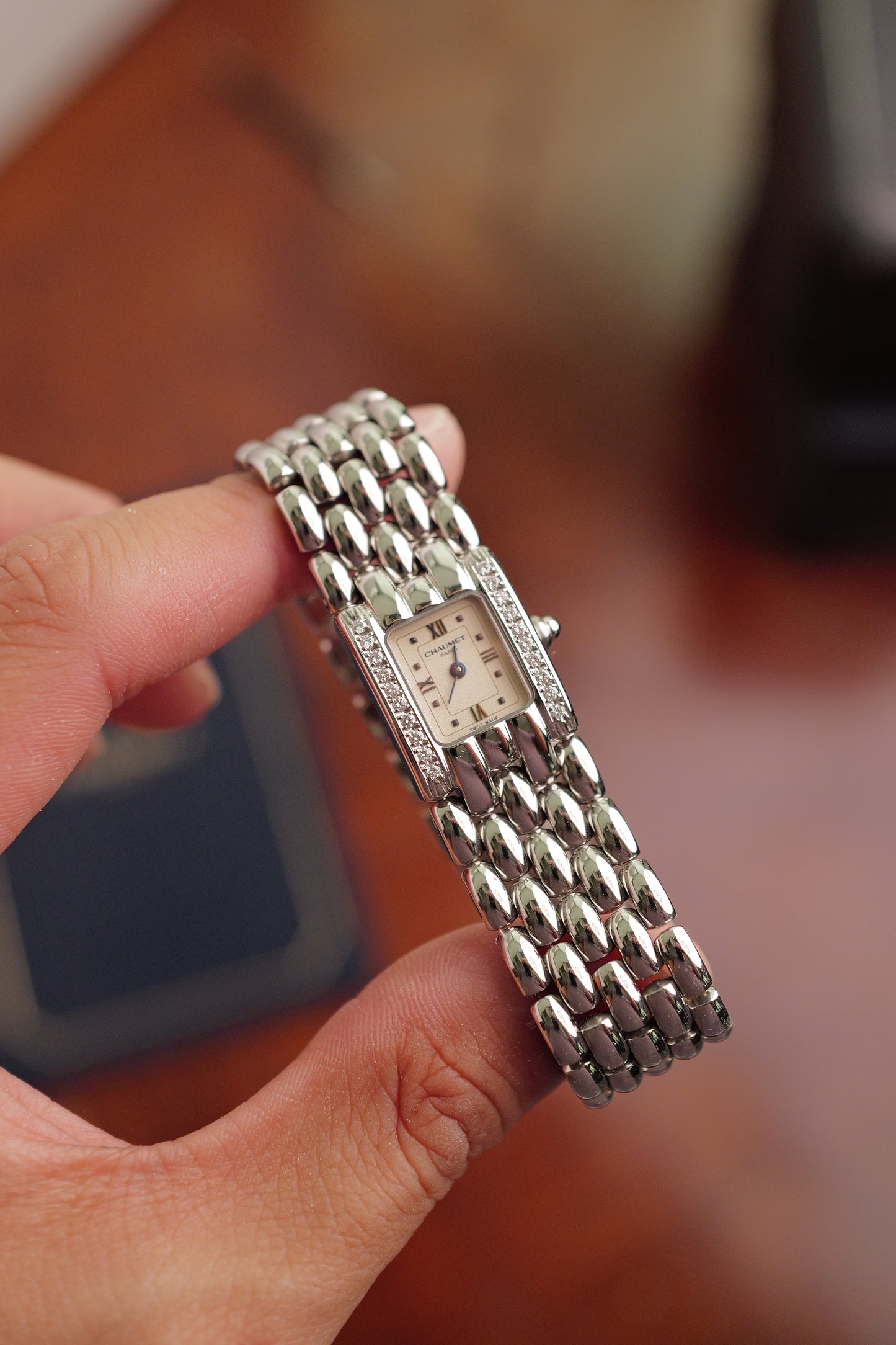 Chaumet Khesis w/ Original Diamond Bezel Circa. 1998