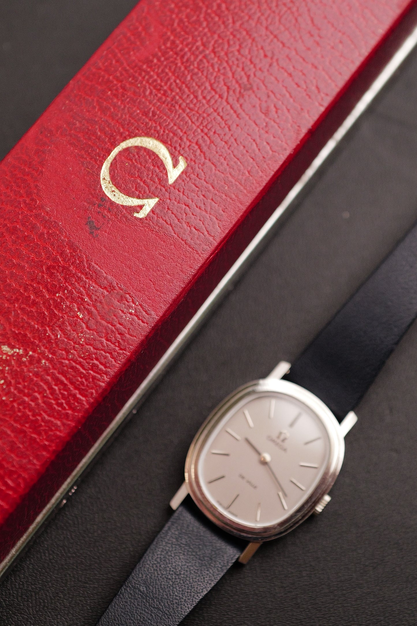 Omega De-ville "Ellipse step bezel" circa. 1970s w/ orignal box