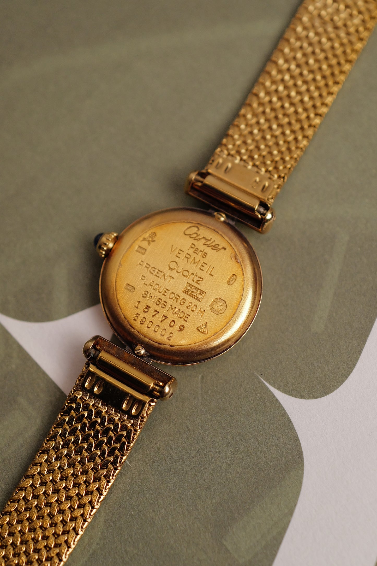 Cartier Colisee "Classic Mesh" Quartz Circa. 1980s