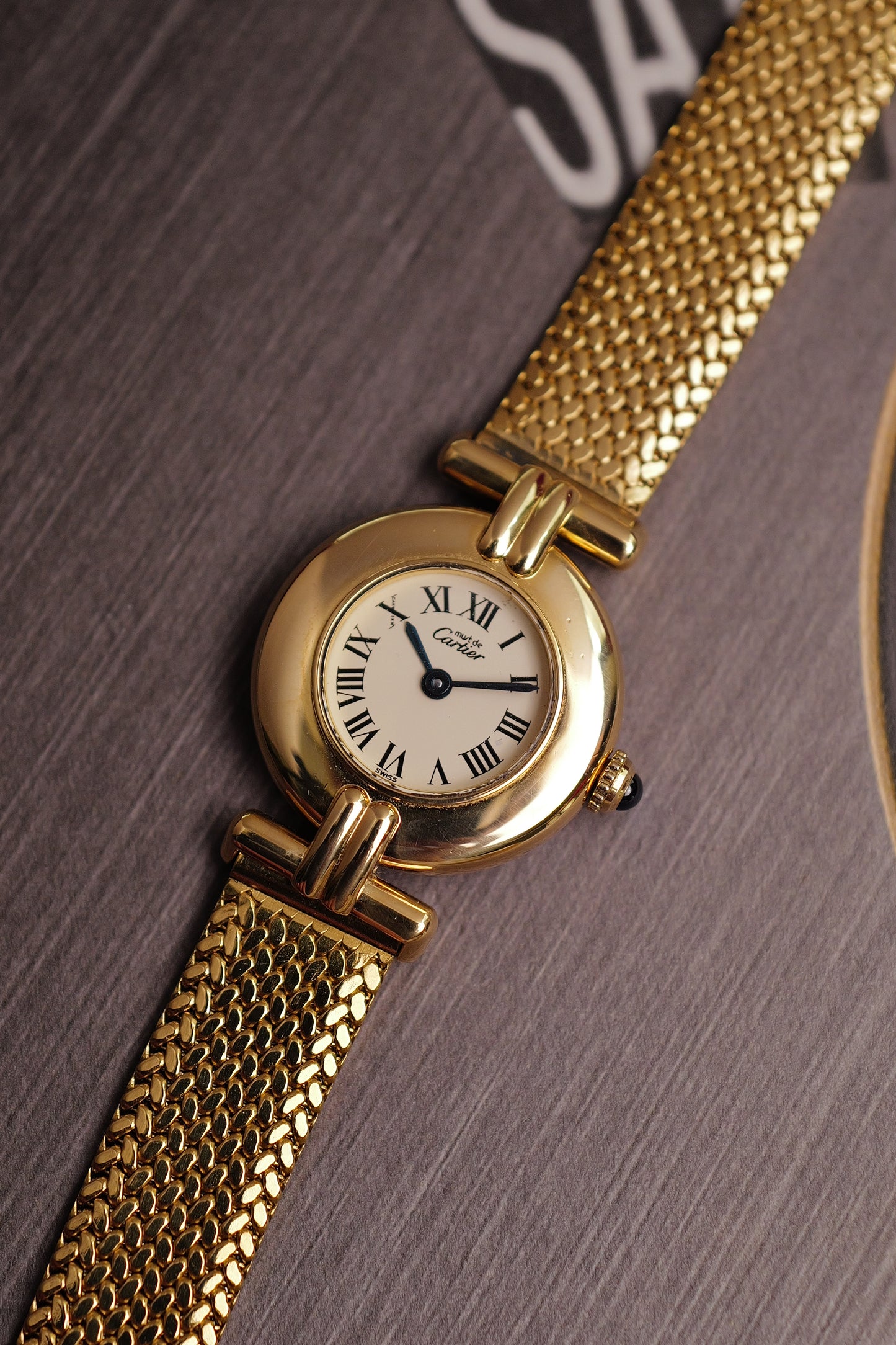 Cartier Colisee "Classic Mesh" Quartz Circa. 1980s