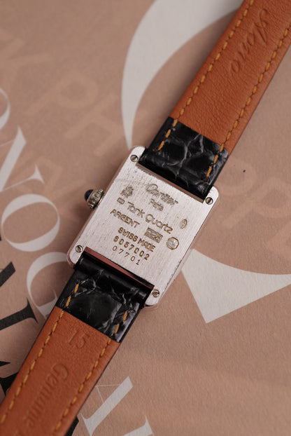 Must De Cartier Tank "Rhodium" Circa. 1980s