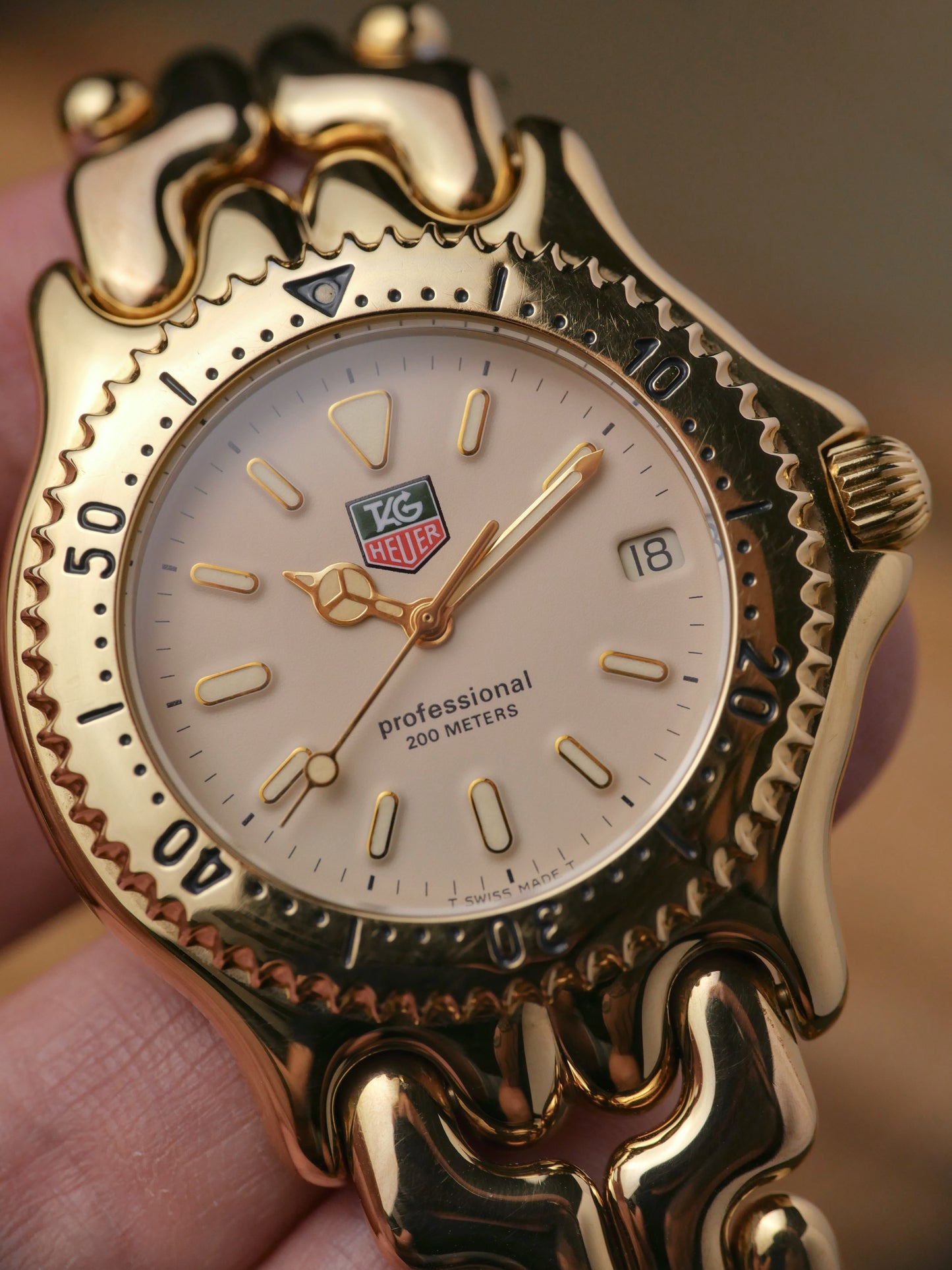 TAG Heuer S/el Gold-Plated 37mm Ref. S94.006K (circa early 1990s)